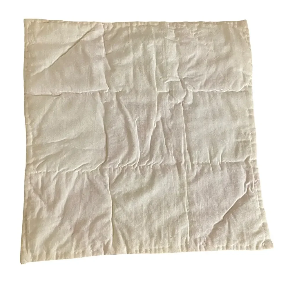 Vintage Handmade Quilted Patchwork Pinwheel Placemats Set of 2 Pink and White